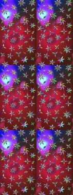 Kırmızı ve kahverengi renkte çiçekler. Çiçekli karalama şeklinde Raster çiçek deseni. Nazik, narin çiçek arkaplanı.