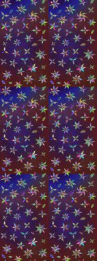 Raster Hip kumaş deseni. Eskiz Vintage Çiçek Deseni.