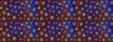 Mor ve mor renkli çiçekler. Düz Çiçek Elementleri Tasarımı. Raster illüstrasyonundaki çiçek desenli çizim. Renkli Bahar Teması çizim şablonu.