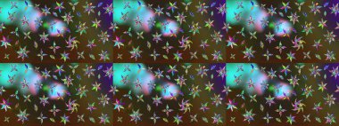 Anti-stres için soyut örnek sayfası. Kahverengi ve yeşil renklerde. Raster illüstrasyonu.