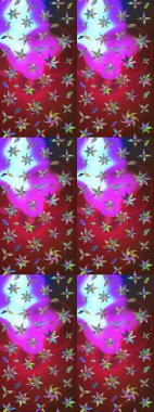 Çiçek arkaplan. Güzel kumaş deseni. Çizim raster deseni.