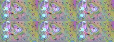 Özgürlük stili Millefleur 'lar. Küçük yabani çiçeklerdeki halk modelini çiz. Tekstil, duvar kâğıdı, kapaklar, yüzey, baskı, hediye paketi, hatıra defteri, dekupaj. Taşralı şıklığı.