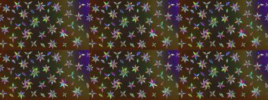 Kahverengi ve gri renkli çiçekler. Küçük çiçekte sevimli çiçek deseni var..