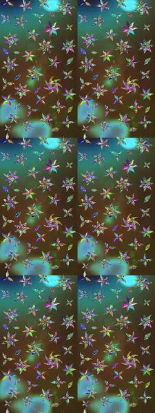 Küçük çiçekteki sevimli çiçek deseni. Tony 'nin kumaş kalıbını çiz. Modaya uygun kumaş deseni. Raster illüstrasyonu.