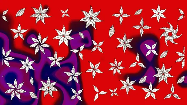 Raster illüstrasyonu. Desen, çizim, çiçek sınırı. Eski moda arka plan. Kıvırcık, parlak örgü. Çiçek çelengi. Güzel, pürüzsüz kumaş, tuval..