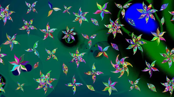 Çiçek arkaplan. Güzel kumaş deseni. Çizim raster deseni.