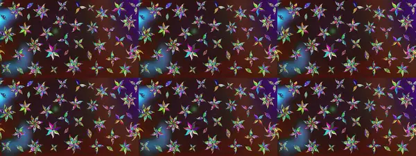 Elle boyanmış suluboya resim çizimleri, çiçekler ve bitkiler. Kahverengi ve mor renkte çiçekler.