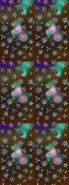 Bahar mevsimi. Tatil havası. Nazik romantik baskı. Raster güzel bir çiçek deseni çiziyor..