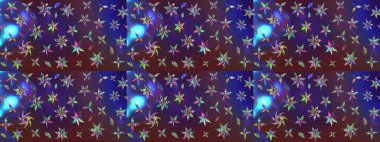 Raster illüstrasyonu. Güzel kumaş deseni. Güzel karalamalı çiçek desenli çizim. Küçük çiçekte sevimli çiçek deseni var..