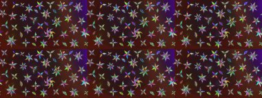 Sevgililer günü ve tebrik kartı konsepti için şık bir davetiye. Üst manzara, yumuşak kahverengi ve mor renkli. Manzaralı çiçek deseni. Çiçek kompozisyonu, el boyası, hassas şablon..