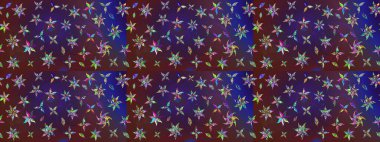 Mor ve mor renkli çiçekler. Düz Çiçek Elementleri Tasarımı. Raster illüstrasyonundaki çiçek desenli çizim. Renkli Bahar Teması çizim şablonu.