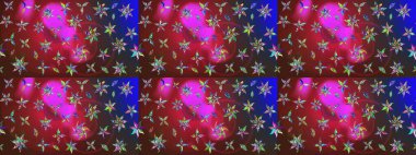 Kabile sanatı boho baskısı, klasik çiçek arkaplanı. Arkaplan dokusu, duvar kağıdı, kırmızı ve kahverengi renkli çiçek teması. Soyut etnik raster çizim kalıbı.