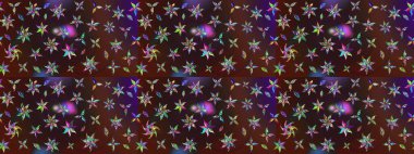 Doodle tarzı. Elle çizilmiş sonbahar çiçeği deseni. Renkli kahverengi ve mor çizim deseni. Tekstil ve kapak tasarımı için mükemmel. Kahverengi ve mor renkte çiçekler.