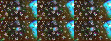 Çiçekli eskiz arkaplanı. Renkli Bahar Teması eskiz kalıbı. Çocuk stili. Düz Çiçek Elementleri Tasarımı.