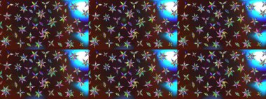 Eskiz arkaplan modeli. Raster hisseleri. Çiçekler kahverengi ve maviye. Suluboya, elle çizilmiş.