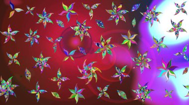 Raster şirin suluboya çiçek desenleri çiziyor. Kartlar, davetiyeler, tarih kartları ve daha fazlası için kullanılabilir. Büyük bir suluboya çiçek seti..