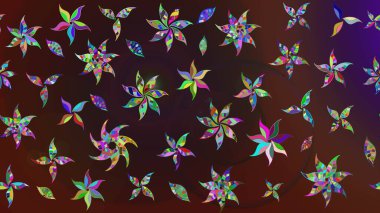 Tekstil ve kapak tasarımı için mükemmel. Doodle tarzı. Elle çizilmiş sonbahar çiçeği deseni. Kahverengi ve mor renkli çiçekler. Renkli kahverengi ve mor çizim deseni.