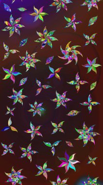 Dekorasyon ve tasarım için güzel bir desen. Suluboya çizim kalıbı. Raster illüstrasyonu. Moda baskısı. Eski model. Çiçeğin suluboya çizimlerinin zarif deseni.