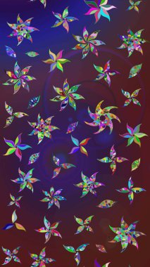 Suluboya etkisi. Raster deseni. Organik elementler. Botanik çizim deseni.