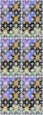 2019 Noel 'i, kar tanesi, yeni yıl. Gri renklerde ve altın elementlerle klasik, pürüzsüz desen.