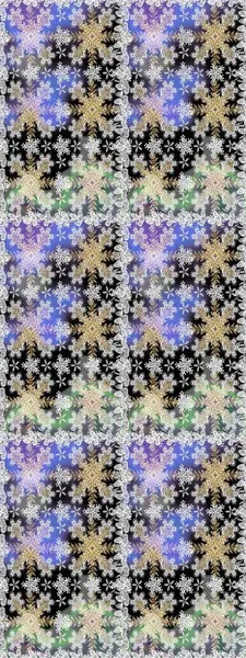 2019 Noel 'i, kar tanesi, yeni yıl. Gri renklerde ve altın elementlerle klasik, pürüzsüz desen.