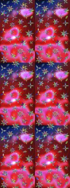 Suluboya çizim kalıbı. Dekorasyon ve tasarım için güzel bir desen. Moda baskısı. Çiçeğin suluboya çizimlerinin mükemmel deseni. Eski model. Raster illüstrasyonu.