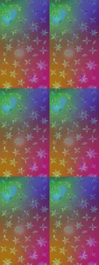 Bahar çiçekleriyle güzel bir çiçek deseni çizmişsin. Güzel kumaş deseni. Raster illüstrasyonu.