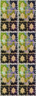 Çiçek deseni. Duvar kâğıdı barok, İspanyol kumaşı. Kusursuz raster arka plan. Kahverengi ve bej renklerde altın elementler. Şekil grafik deseni.