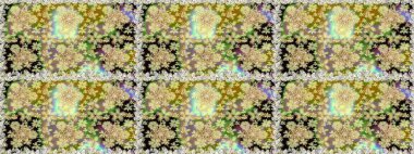 Kusursuz altın desen. Tarafsız ve bej renklerde altın elementlerle kusursuz desen. Raster doğulu süsü.