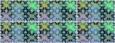 Barok tarzında kusursuz bir doğulu süsü. Raster geleneksel altın pürüzsüz desen mavi ve nötr renkler üzerinde.