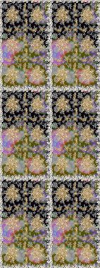 Kusursuz çiçek deseni. Gri ve nötr renklerde grafiksel modern kusursuz desen. Kusursuz raster arka plan. Duvar kâğıdı barok, İspanyol kumaşı.