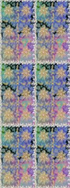 Kusursuz oryantal klasik altın desen. Tarafsız ve gri renkler üzerinde altın tekrarlayan elementler içeren Raster soyut arka planı.