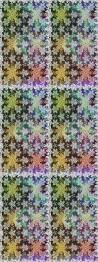 Kusursuz ortaçağ çiçek deseni. Doğum günü kartı, davetiye ya da afiş için iyidir. Gri ve nötr renklerde altın. Dekoratif simetri arabesk. Raster illüstrasyonu.