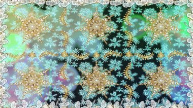 Kusursuz klasik raster nötr, mavi ve altın desenli. Klasik klasik klasik arka plan. Geleneksel oryantasyon süsü.