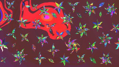 Zarif, parlak ve eskiz kahverengi ve kırmızı çiçek desenli tasarım. Sabıka baskıları, bebek kıyafetleri, duvar kâğıtları, paket kutuları vb..