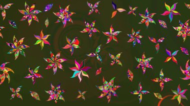 Modaya uygun kumaş deseni. Küçük çiçekteki sevimli çiçek deseni. Raster illüstrasyonu. Tony 'nin kumaş desenini çiz.