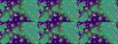 Organik motif arka planı. Çizim kalıbı. Raster illüstrasyonu. Ultraviyole kumaş deseni.