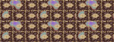 Klasik klasik klasik arka plan. Klasik Raster Golden eskiz kalıbı. Geleneksel oryantasyon süsü. Kahverengi renklerde altın elementlerle çizim deseni.