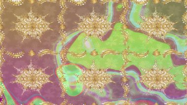 Altın kaplamalı bej arkaplan. Küçük bir alan derinliği. Eskiz öğesi ahşap oyma. Oyma. Bej renkli ve altın elementli desen. Patina. Klasik mobilya tarzı. Lüks mobilyalar..