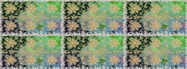 Barok tarzında kusursuz bir doğulu süsü. Gri renkli ve altın elementli geleneksel klasik altın sarısı desen.