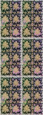 Kusursuz altın desenli bukleler. Doğu tarzı arabesk. Hassas altın deseni açın. Parlak dantel, stilize çiçekler, şal desenli. Gri renklerde, altın elementlerle kusursuz desen. Raster..