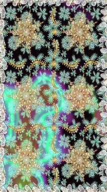 Geleneksel oryantasyon süsü. Klasik klasik klasik arka plan. Kusursuz klasik raster nötr ve altın desenli.