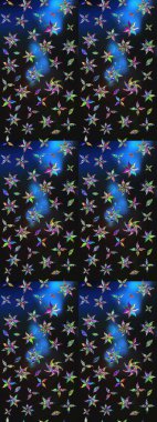 Bahar çiçekleriyle güzel bir çiçek deseni çizmişsin. Raster illüstrasyonu. Güzel kumaş deseni.