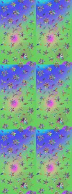 Suluboya çiçek buketi. Çiçek arkaplan. Çiçekli tebrik kartı. Doğum günü kartı ya da düğün davetiyesi. Yeşil ve mavi renklerde. Raster illüstrasyonu.