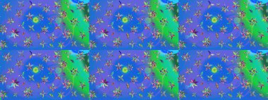 Etnik Mandala süsü. Raster Henna dövme stili. Tekstil, tebrik kartı, boyama kitabı, telefon kılıfı baskısı için kullanılabilir. Hint çiçekli desenli şal desenli..