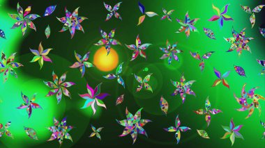 Çizim çiçek deseni duvar kağıdı, web sitesi arka planı, ambalaj kağıdı, davetiye, broşür, afiş veya web sitesi için kullanılabilir. El çizimi Raster çizimi. Karalama elementleri.