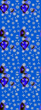 Hoş bir çiçek geçmişi var. Küçük bir çiçekte eskiz deseni. Güzel kumaş deseni. Raster illüstrasyonu.