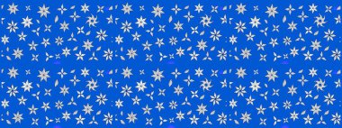 Sevimli çiçek raster deseni. Renkli Yaz Temalı eskiz kalıbı. Mavi ve nötr renklerde çiçekler. Düz Çiçek Elementleri Tasarımı.