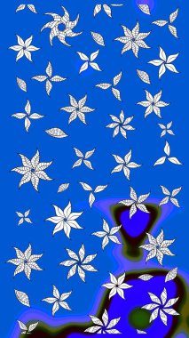 Raster çiçekli arka plan. Yazdır. Güzel eskiz şekli. Düz Çiçek Elementleri Tasarımı. Güzel kumaş deseni. Renkli Yaz Teması çizim şablonu.