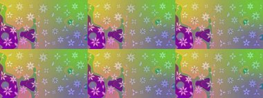 Sabıka fotoğraflarında, bebek kıyafetlerinde, duvar kâğıtlarında, paket kutularında falan kullanılabilir. Zarif, parlak ve eskiz nötr ve yeşil çiçek desenli tasarım.